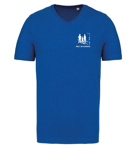 WSV T-Shirt Heren V-hals royalblue ( K357 )