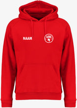 DMON SWEATER hooded FOTL rood (SC244C/SC62043) (+ VOORNAAM)