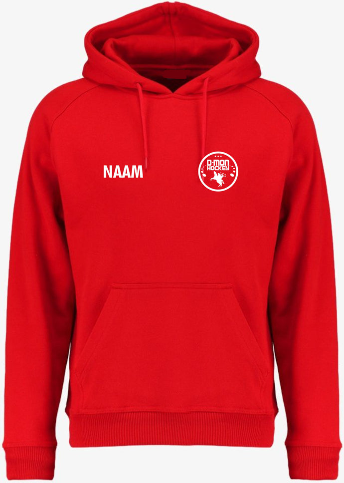 DMON SWEATER hooded FOTL rood (SC244C/SC62043) (+ VOORNAAM)