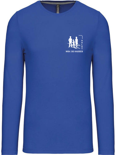 WSV T-Shirt Lange Mouwen HEREN ronde hals royalblue (K359)